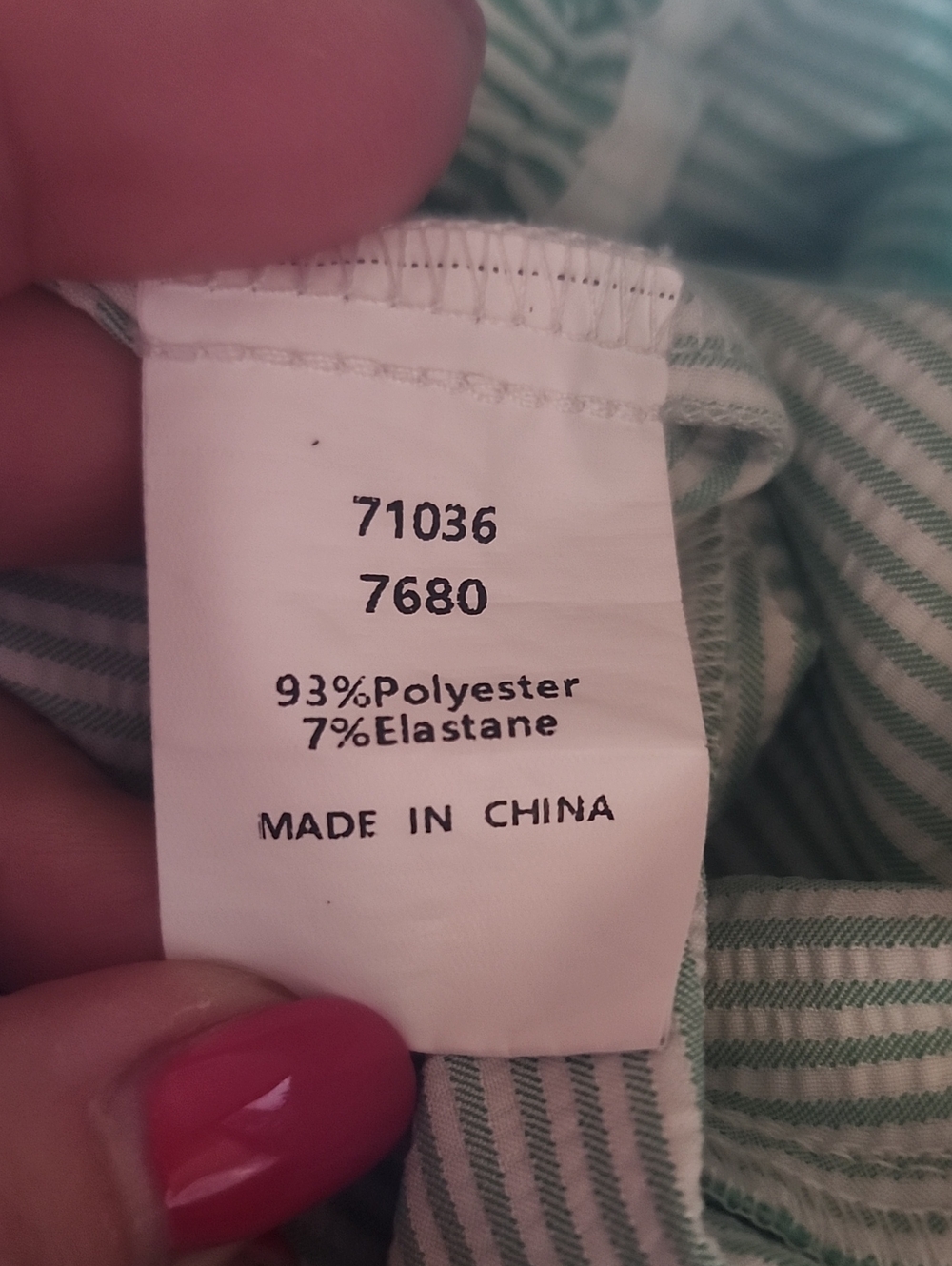 Pretty Garden Ruffled Green & White Striped Fashion Boxer Shorts, M - Picture 8 of 9